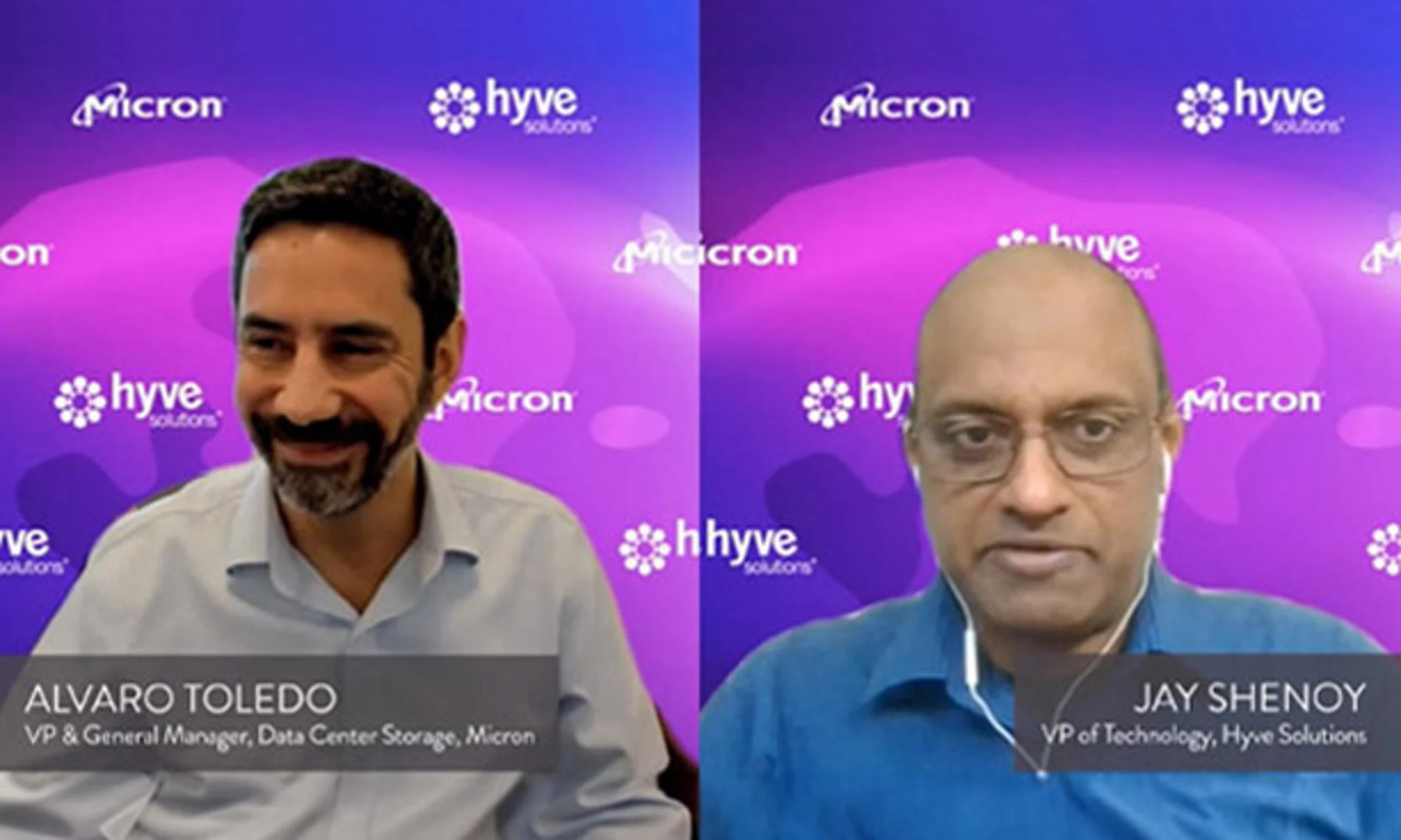 Hyve Solutions 的 Jay Shenoy 和美光副總裁 Alvaro Toledo 的影片